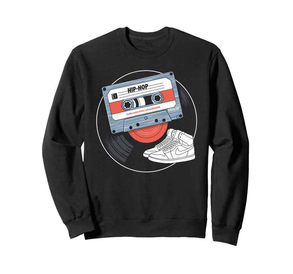 Cassette Tape Line Art Sweatshirt - Streetwear Style Unisex - T-Shirt, Sweatshirt, Hoodie