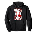 Game Day Baseball Heart Baseball Game Hoodie - Unique Graphic for Adults - T-Shirt, Sweatshirt, Hoodie