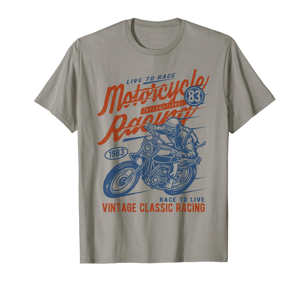 Motorcycle Racing Distressed T-Shirt - Unique Graphic Men Women - T-Shirt, Sweatshirt, Hoodie