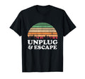 Unplug And Escape Shirts Campers T-Shirt - Novelty Apparel Men Women - T-Shirt, Sweatshirt, Hoodie