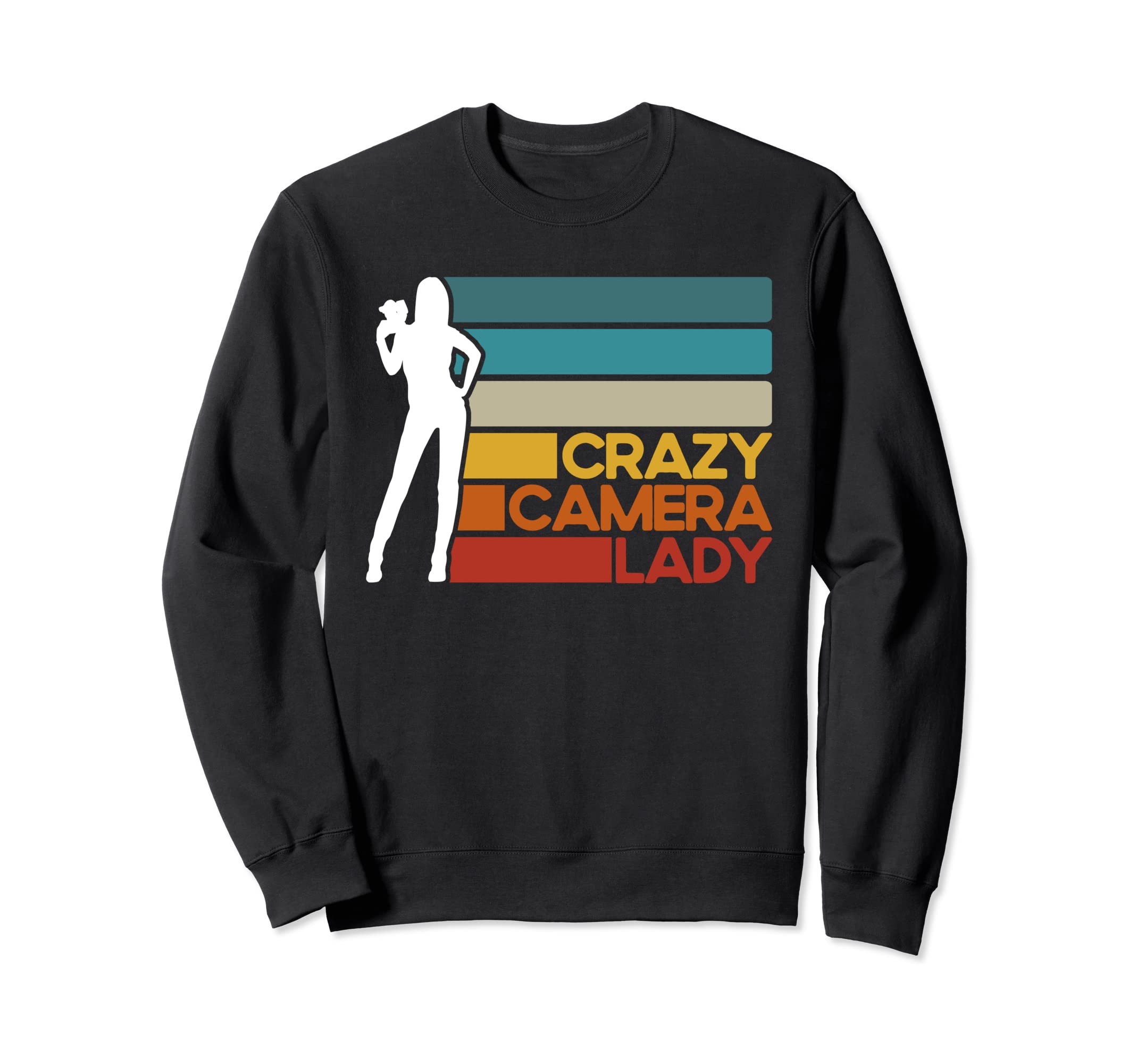 Crazy Camera Lady Camera Lover Sweatshirt - Unique Graphic for Adults - T-Shirt, Sweatshirt, Hoodie