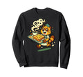 Raccoon Waiter Coffee And Toast Sweatshirt - Aesthetic Graphic Men Women - T-Shirt, Sweatshirt, Hoodie