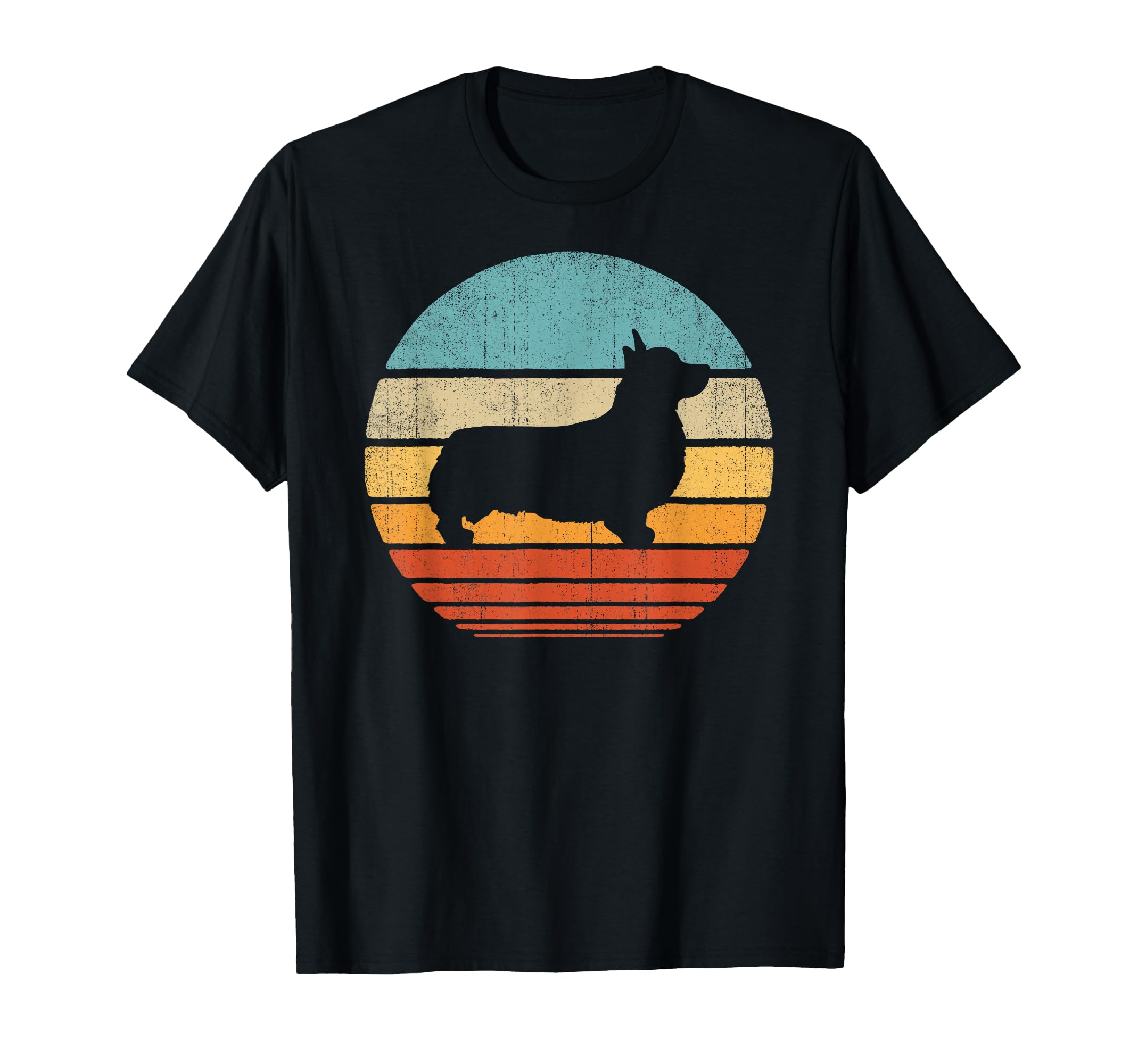 Corgi 60S 70S Sunset Dog Lovers T-Shirt - Unique Graphic for Adults - T-Shirt, Sweatshirt, Hoodie