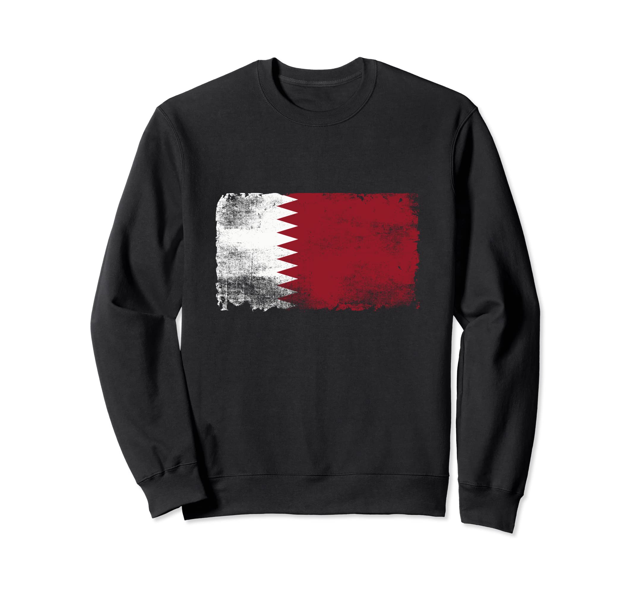 Distressed Qatar Flag Sweatshirt - Streetwear Style Men Women - T-Shirt, Sweatshirt, Hoodie