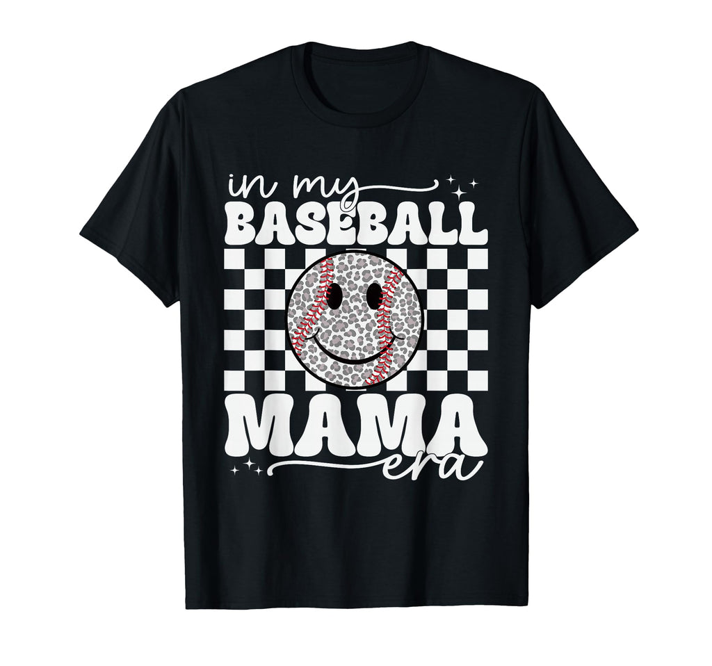 My Baseball Mom Mama Era Leopard Mom T-Shirt - Minimalist Print for Adults - T-Shirt, Sweatshirt, Hoodie