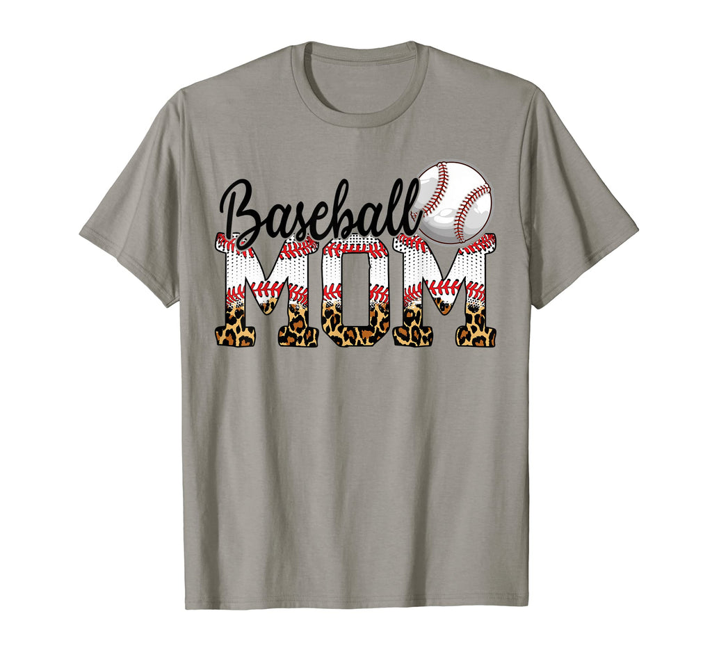 Leopard Baseball Mom Funny Mothers T-Shirt - Streetwear Style for Adults - T-Shirt, Sweatshirt, Hoodie