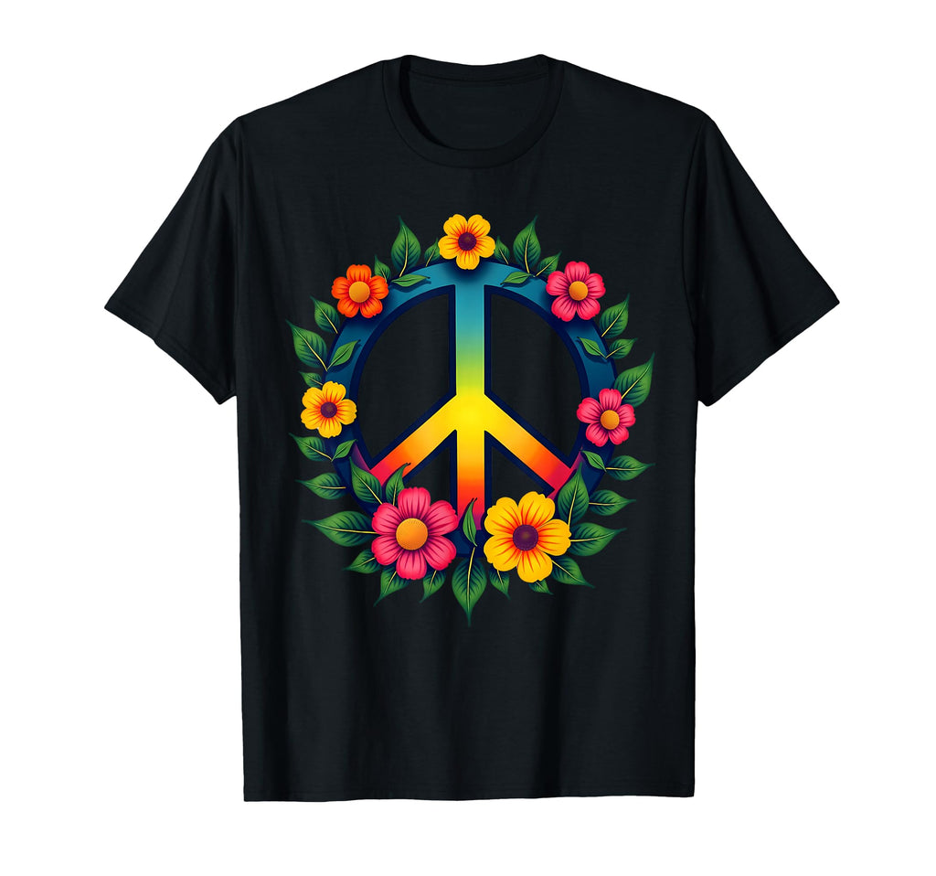 60S 70S Flower Power Groovy Love Peace T-Shirt - Trendy Graphic for Adults - T-Shirt, Sweatshirt, Hoodie