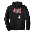 Baseball Mom Mothers Day 4 Baseball Hoodie - Minimalist Print Unisex - T-Shirt, Sweatshirt, Hoodie