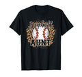 Baseball Aunt Leopard Cheetah T-Shirt - Casual Everyday Wear Unisex - T-Shirt, Sweatshirt, Hoodie