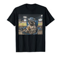 Funny Racoon Drinking Iced Coffee T-Shirt - Custom Art Print for Adults - T-Shirt, Sweatshirt, Hoodie