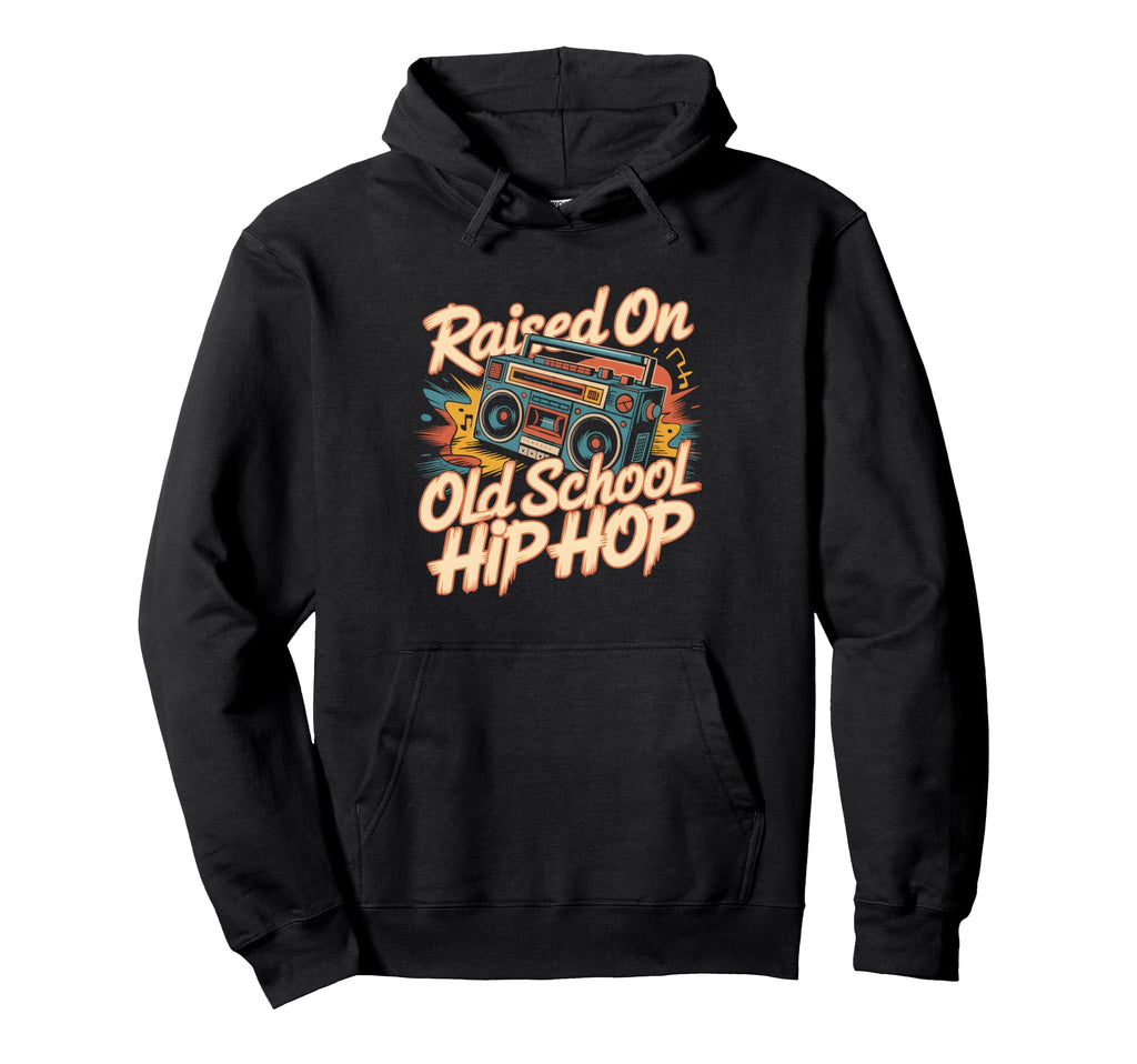 Raised Old School Hip Hop Graffiti Rap Hoodie - Custom Art Print Unisex - T-Shirt, Sweatshirt, Hoodie
