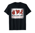 Bleeding Disorder Awareness Shirts Peace T-Shirt - Trendy Graphic Unisex - T-Shirt, Sweatshirt, Hoodie