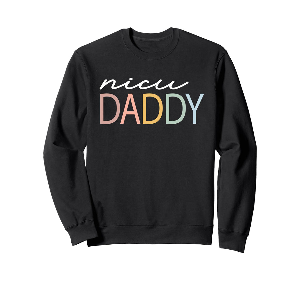 Nicu Daddy Colorful Nicu Dad Boho Sweatshirt - Streetwear Style for Adults - T-Shirt, Sweatshirt, Hoodie