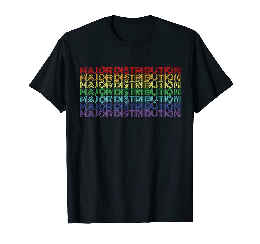 Major Distribution Rainbow Minimalist T-Shirt - Streetwear Style Men Women - T-Shirt, Sweatshirt, Hoodie