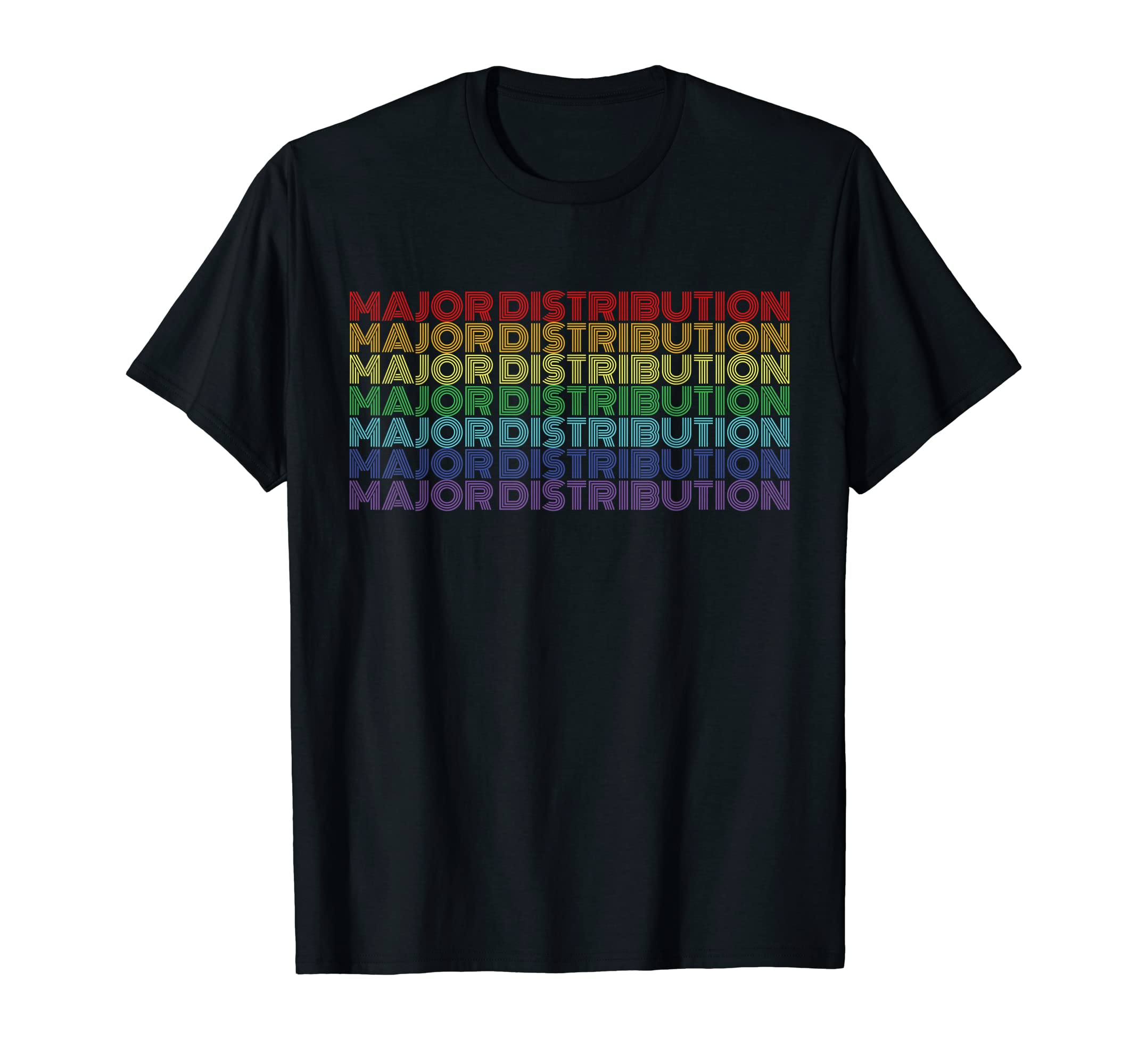 Major Distribution Rainbow Minimalist T-Shirt - Streetwear Style Men Women - T-Shirt, Sweatshirt, Hoodie