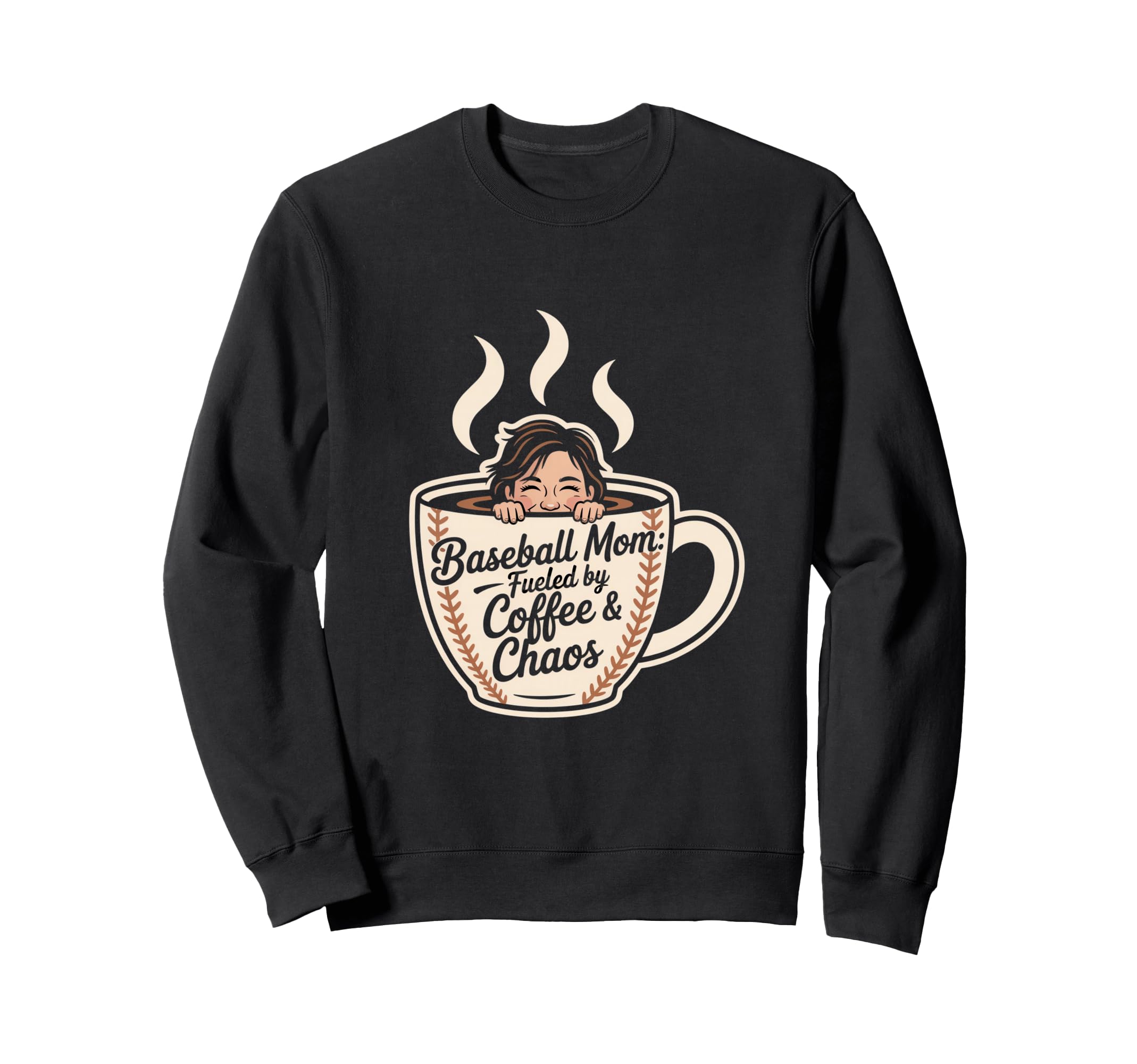Baseball Mom Fueled Coffee Sweatshirt - Casual Everyday Wear for Adults - T-Shirt, Sweatshirt, Hoodie