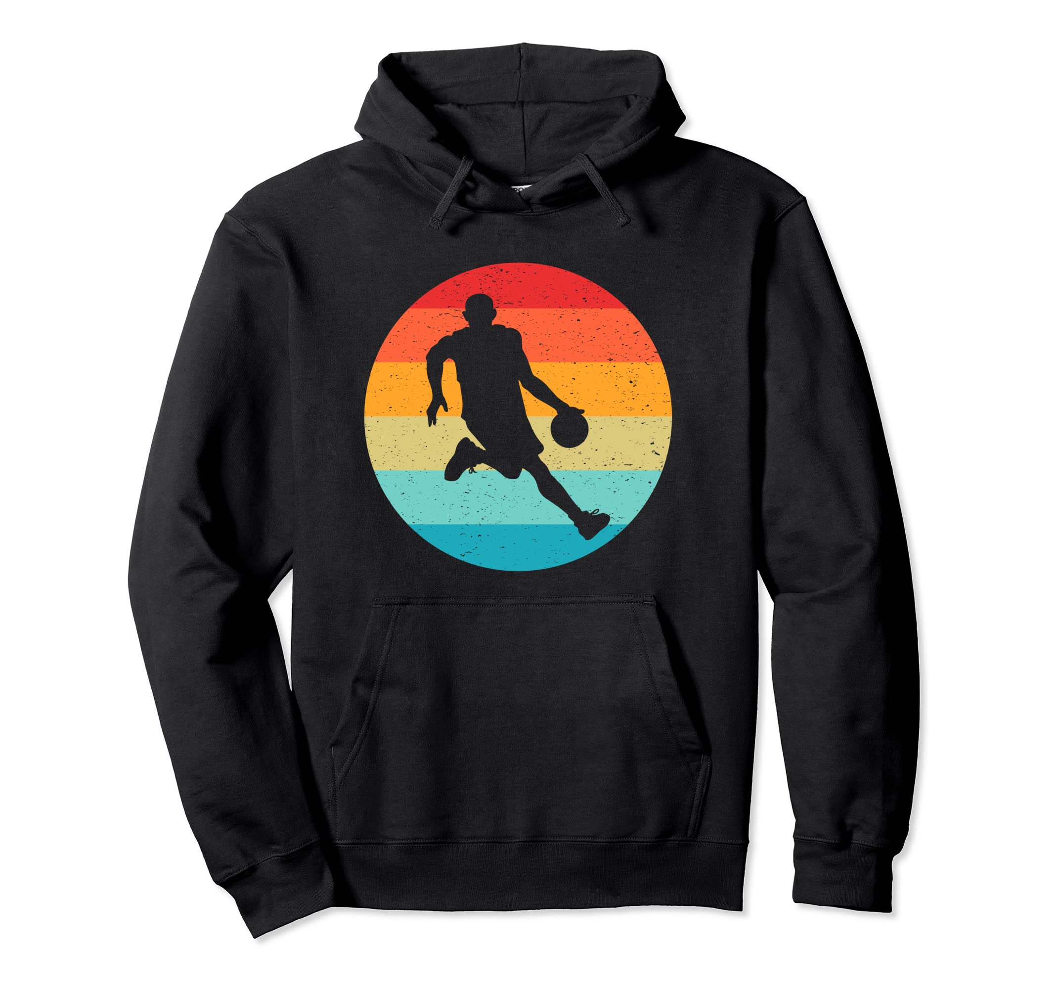 Basketball Player Silhouette Sunset Hoodie - Graphic Print Unisex - T-Shirt, Sweatshirt, Hoodie