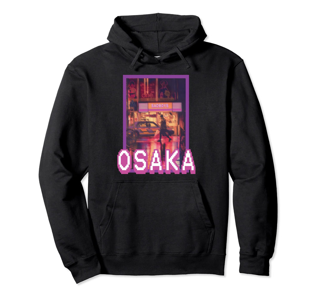 Urban Osaka Retrowave Lo Fi Vaporwave Hoodie - Trendy Graphic for Adults - T-Shirt, Sweatshirt, Hoodie