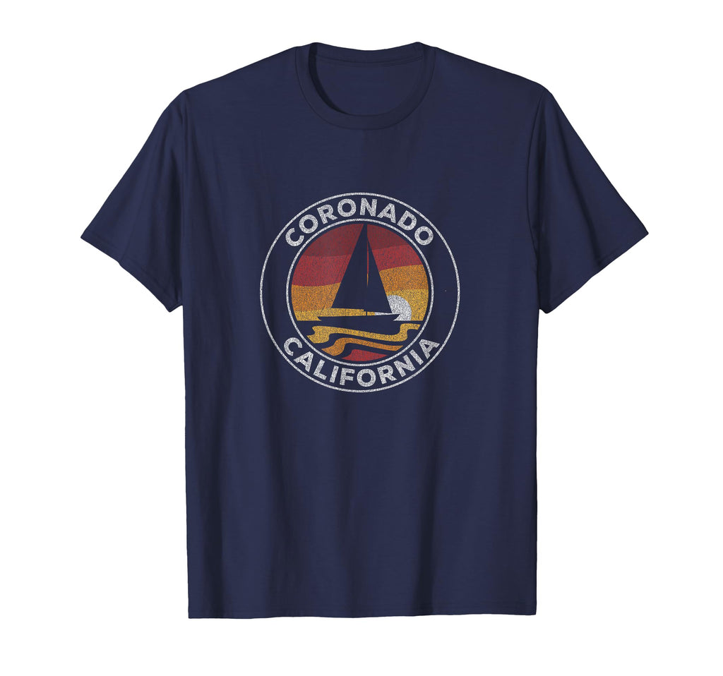 Coronado Island California Sailboat T-Shirt - Novelty Apparel for Adults - T-Shirt, Sweatshirt, Hoodie