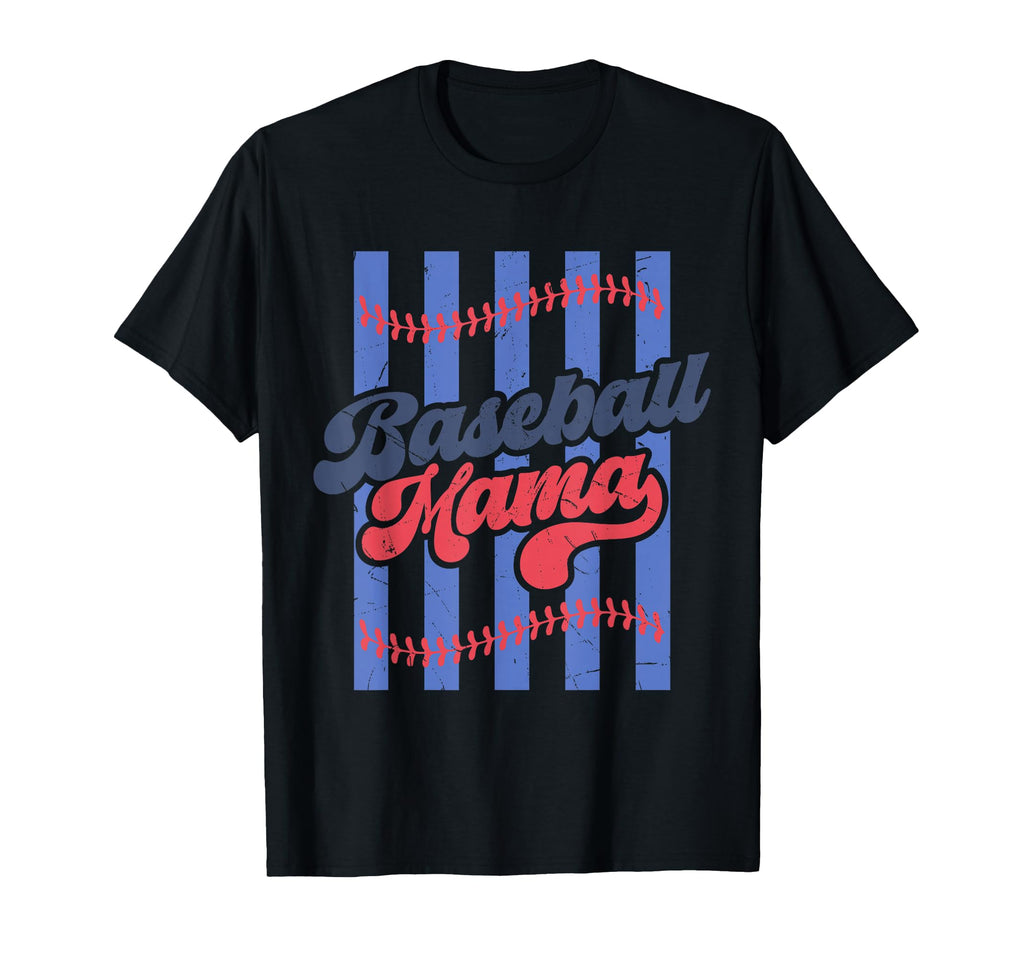 Baseball Mama Distressed Sports Mom T-Shirt - Minimalist Print Men Women - T-Shirt, Sweatshirt, Hoodie