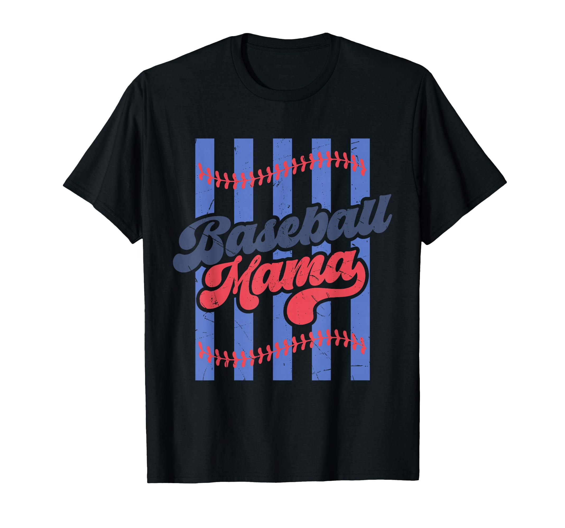 Baseball Mama Distressed Sports Mom T-Shirt - Minimalist Print Men Women - T-Shirt, Sweatshirt, Hoodie