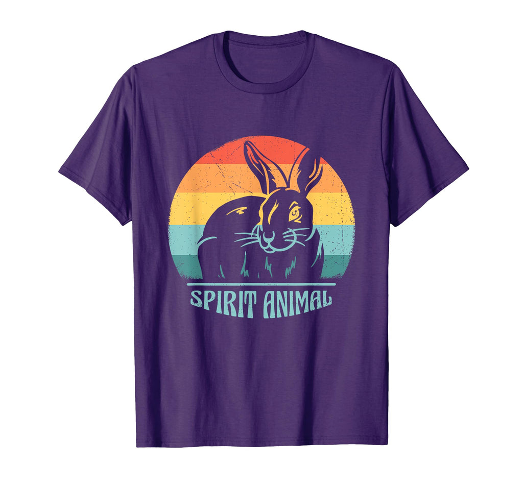 Rabbit Spirit Animal Sunset Rabbit T-Shirt - Aesthetic Graphic Unisex - T-Shirt, Sweatshirt, Hoodie