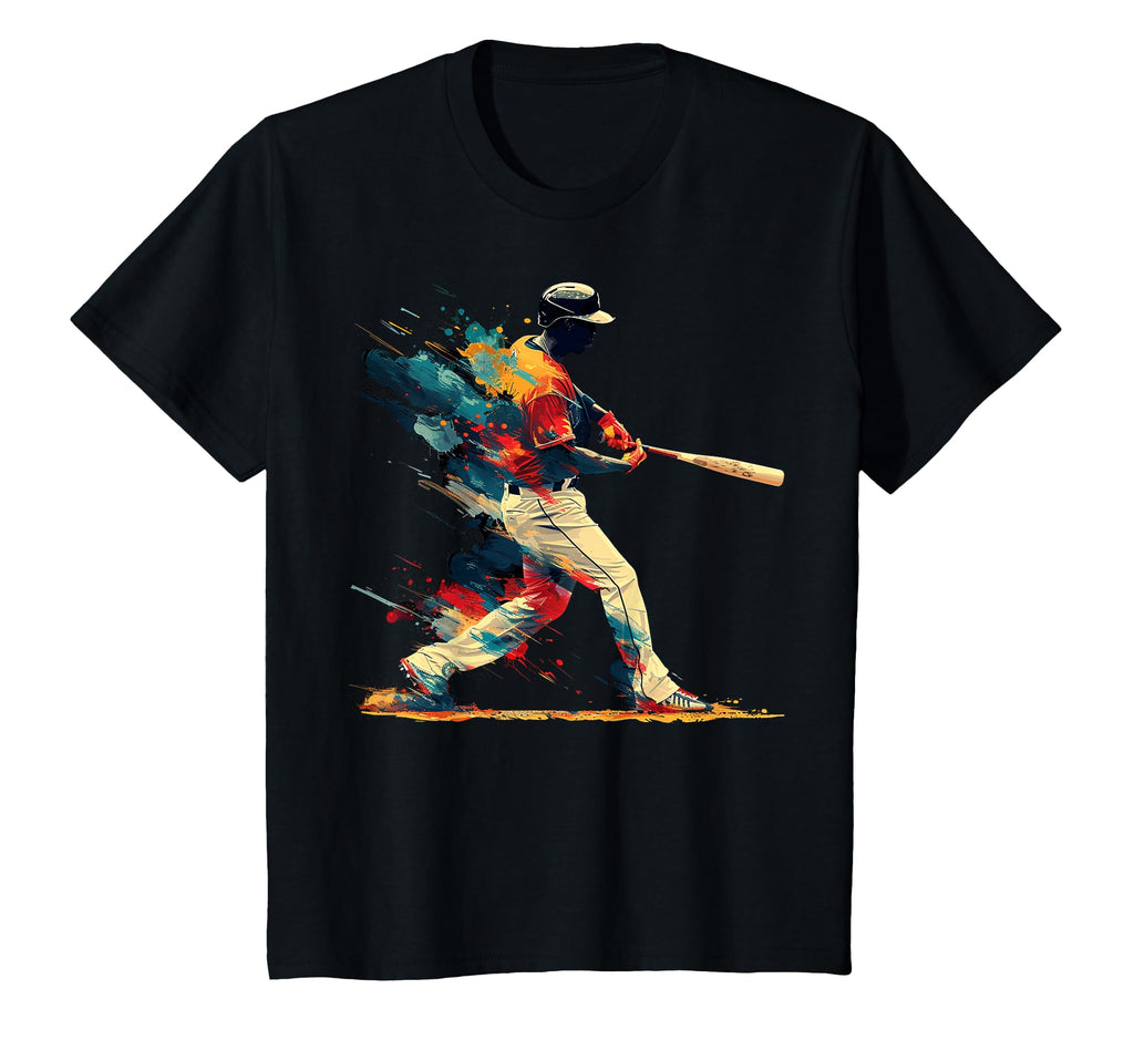 Artsy Baseball Player Abstract Art T-Shirt - Trendy Graphic Men Women - T-Shirt, Sweatshirt, Hoodie