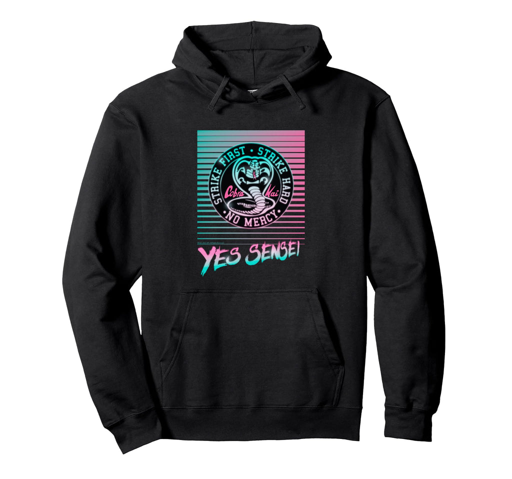 Cobra Kai Yes Sensei Neon Hoodie - Aesthetic Graphic Unisex - T-Shirt, Sweatshirt, Hoodie