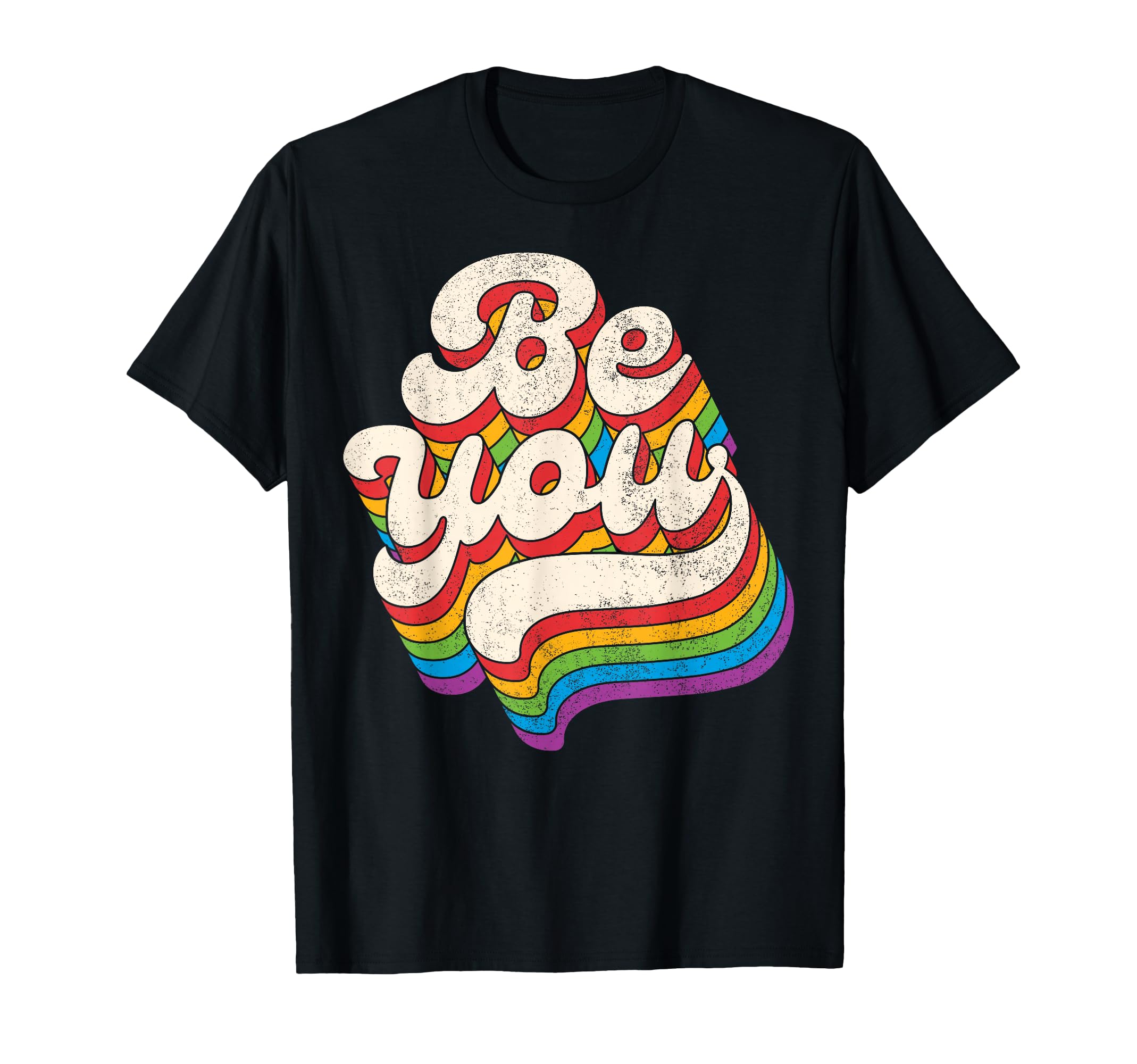 Lgbtq Be You Gay Pride Lgbt Ally Rainbow T-Shirt - Minimalist Print Unisex - T-Shirt, Sweatshirt, Hoodie