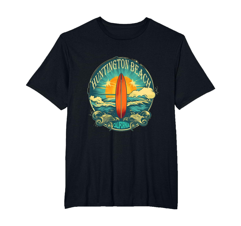 Distressed Huntington Beach T-Shirt - Fun Novelty Design for Adults - T-Shirt, Sweatshirt, Hoodie
