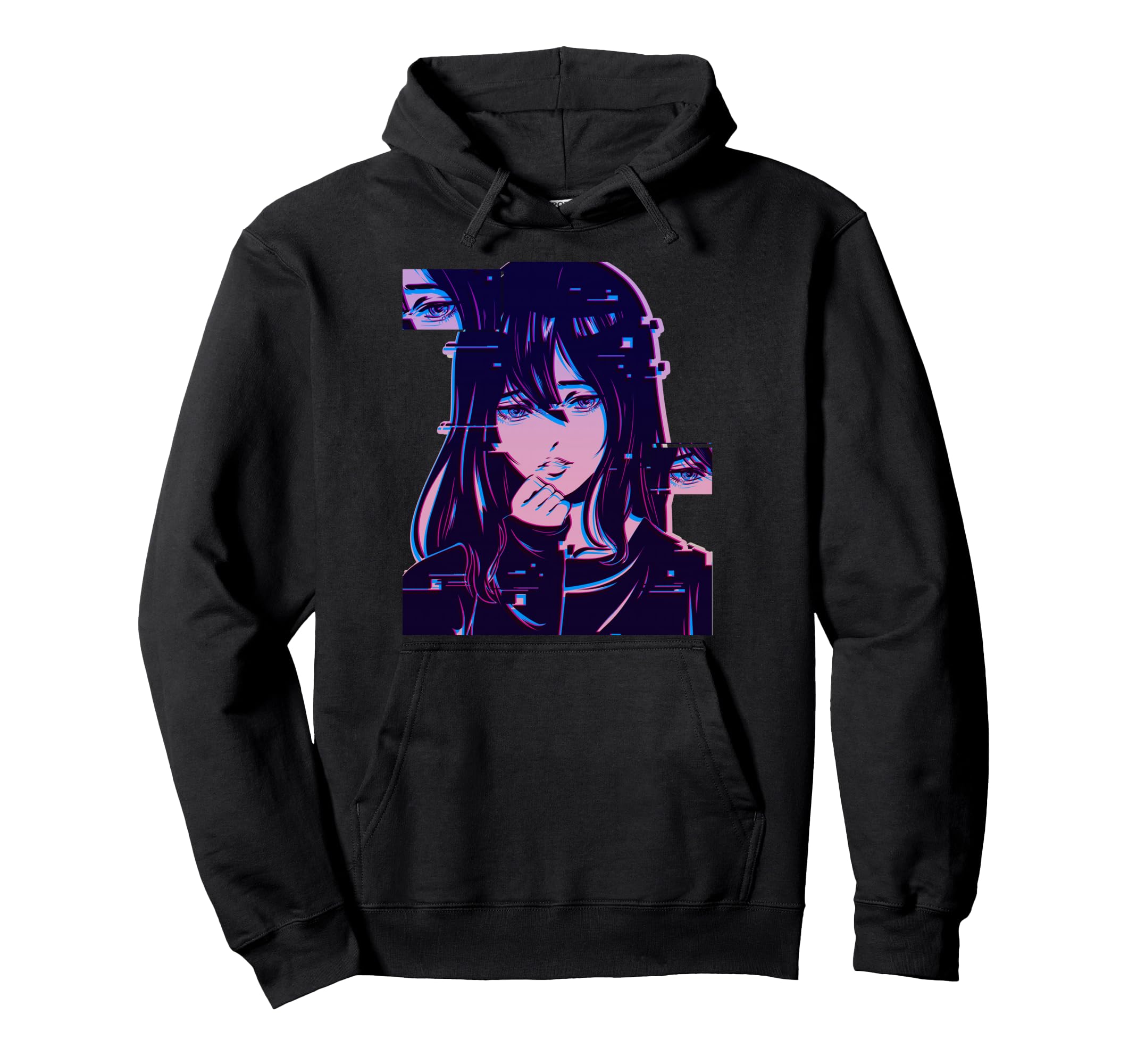 Anime Harajuku Vaporwave Aesthetic Hoodie - Fun Novelty Design for Adults - T-Shirt, Sweatshirt, Hoodie