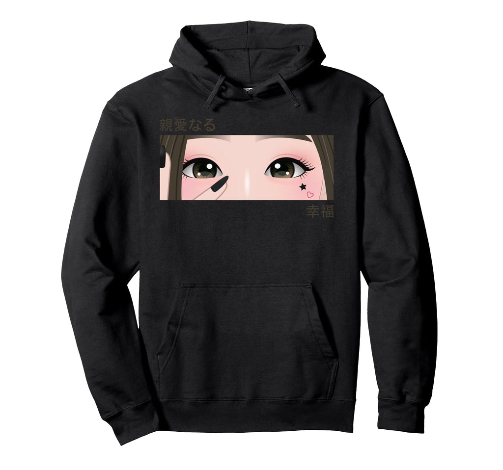 Anime Eyes Japan Culture Art Japanese Hoodie - Streetwear Style for Adults - T-Shirt, Sweatshirt, Hoodie