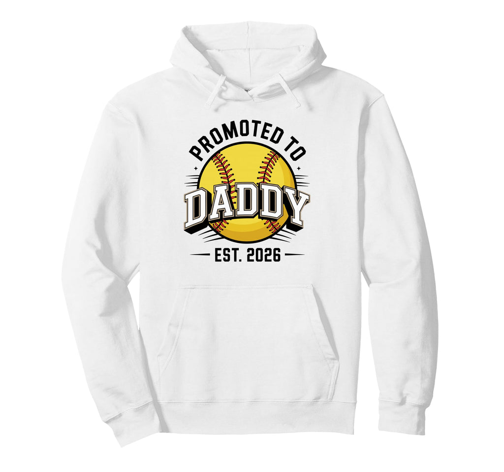First Time Baseball Dad Promoted To Hoodie - Aesthetic Graphic for Adults - T-Shirt, Sweatshirt, Hoodie