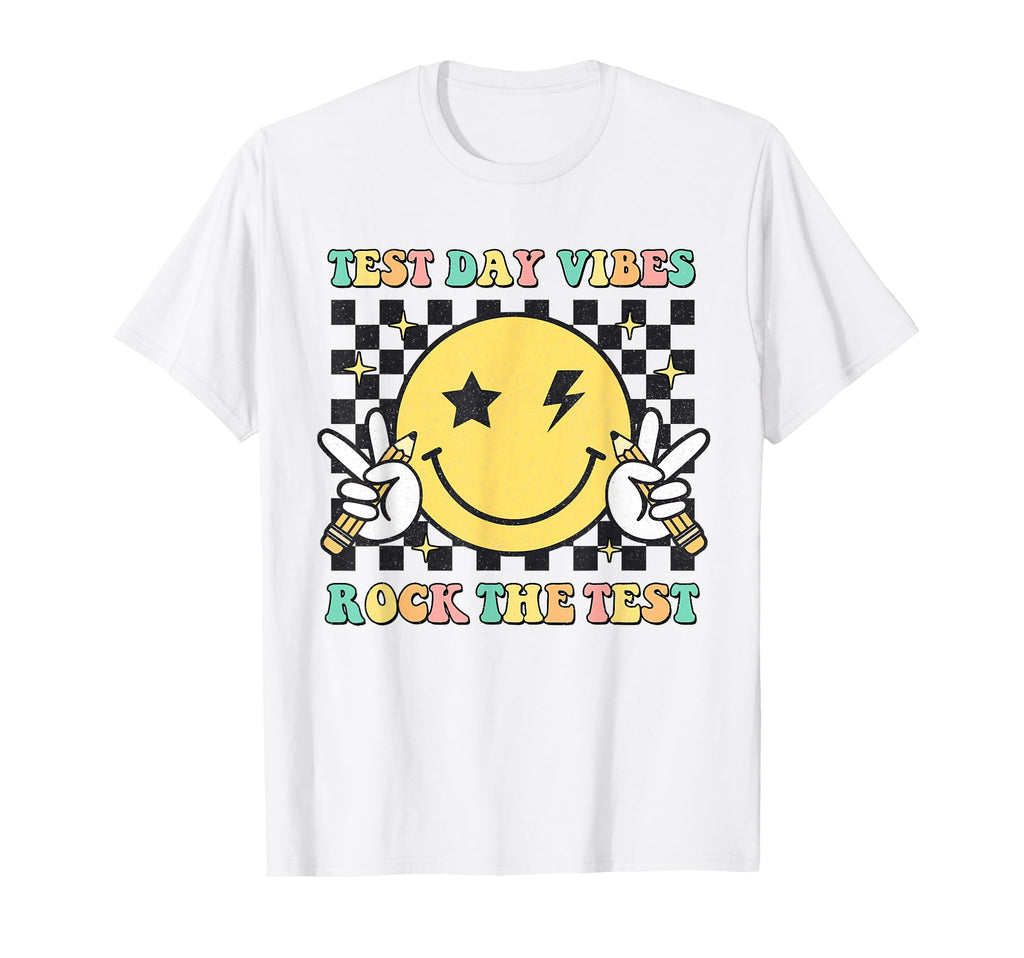 Groovy Motivational Test Day T-Shirt - Casual Everyday Wear for Adults - T-Shirt, Sweatshirt, Hoodie