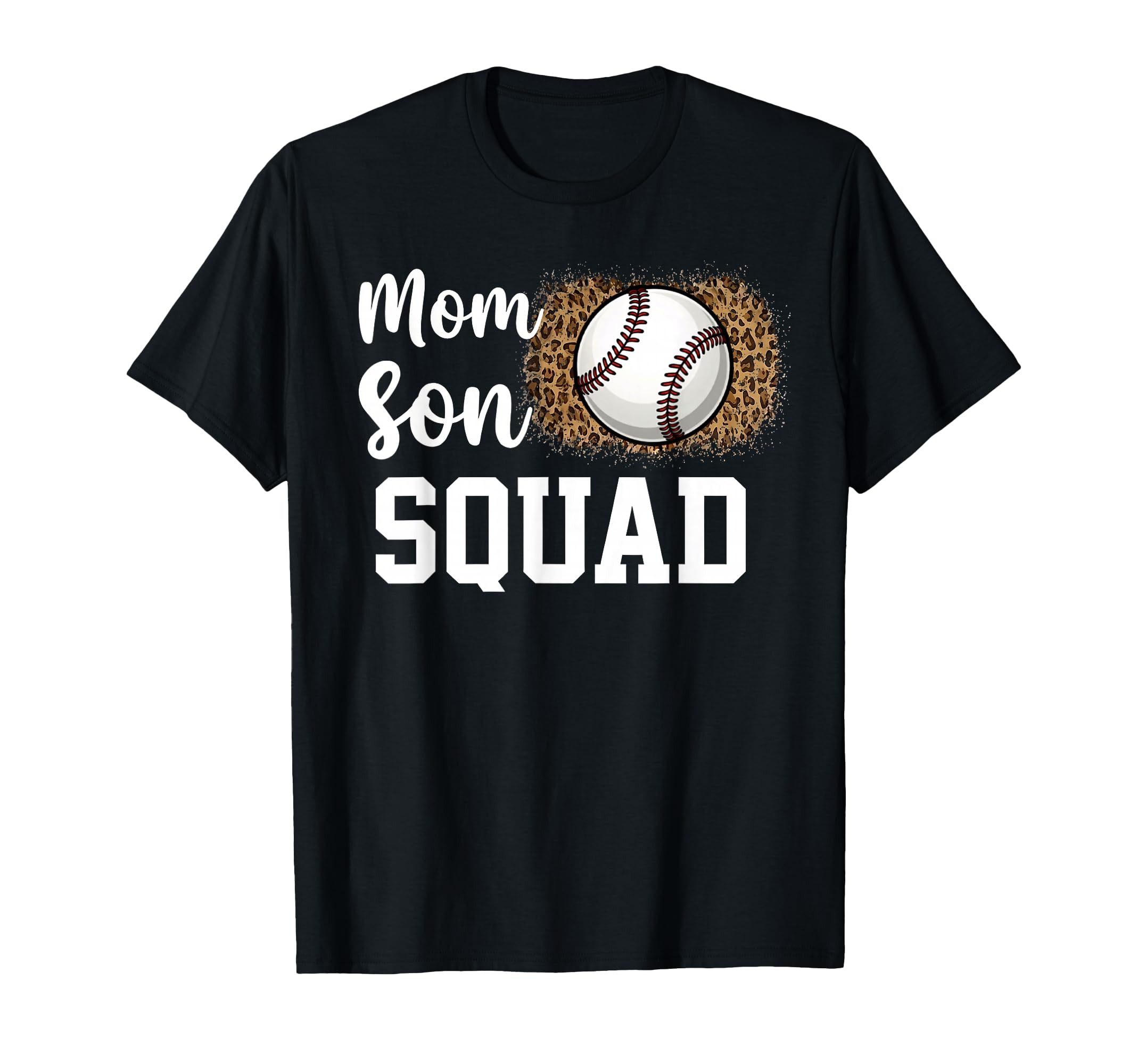 Baseball Mom Son Squad Leopard Pride T-Shirt - Streetwear Style Unisex - T-Shirt, Sweatshirt, Hoodie