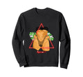 Neon 80S Monstera Plant Sweatshirt - Unique Graphic for Adults - T-Shirt, Sweatshirt, Hoodie