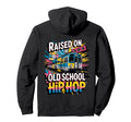 Raised Old School Hip Hop Cassette Graffiti Hoodie - Unique Graphic Unisex - T-Shirt, Sweatshirt, Hoodie