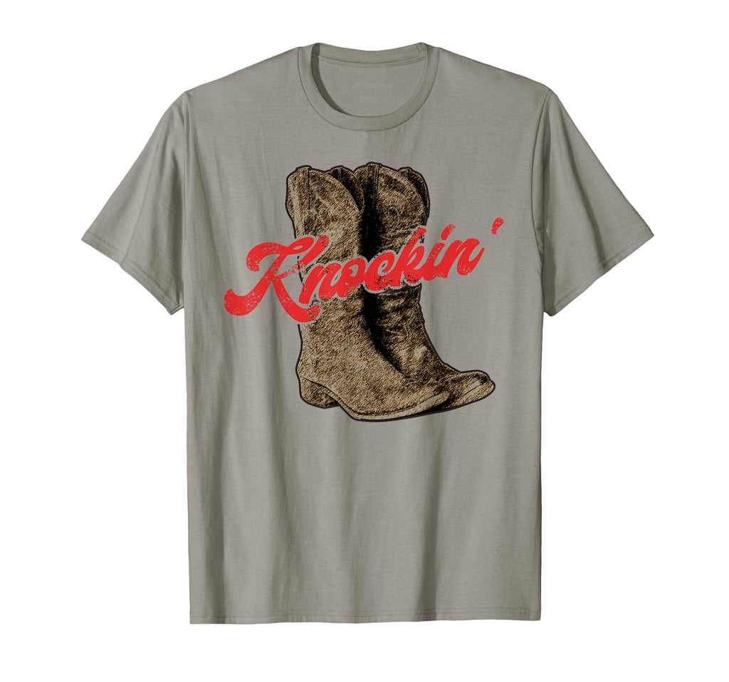 Knockin Cowboy Country Cowgirl Boots T-Shirt - Graphic Print Men Women - T-Shirt, Sweatshirt, Hoodie