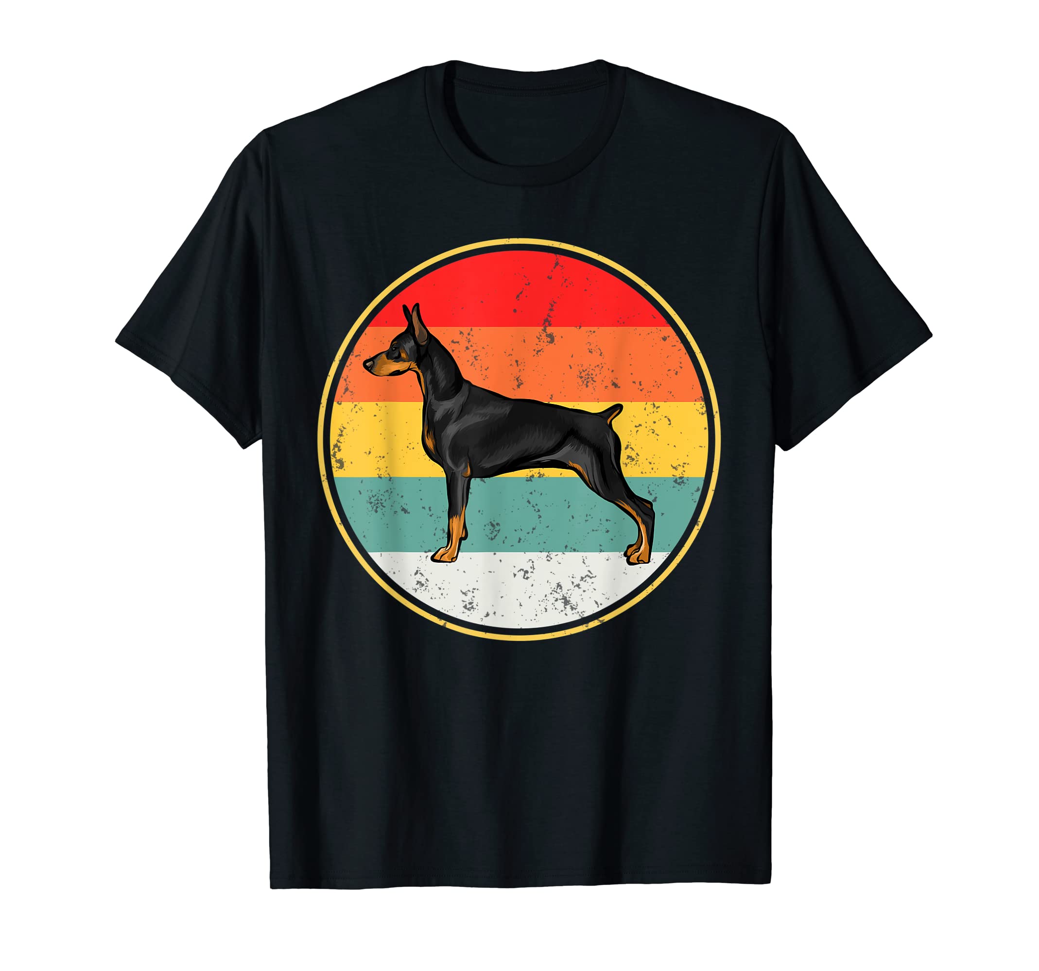 Sunset Doberman Pinscher Dog T-Shirt - Custom Art Print Men Women - T-Shirt, Sweatshirt, Hoodie