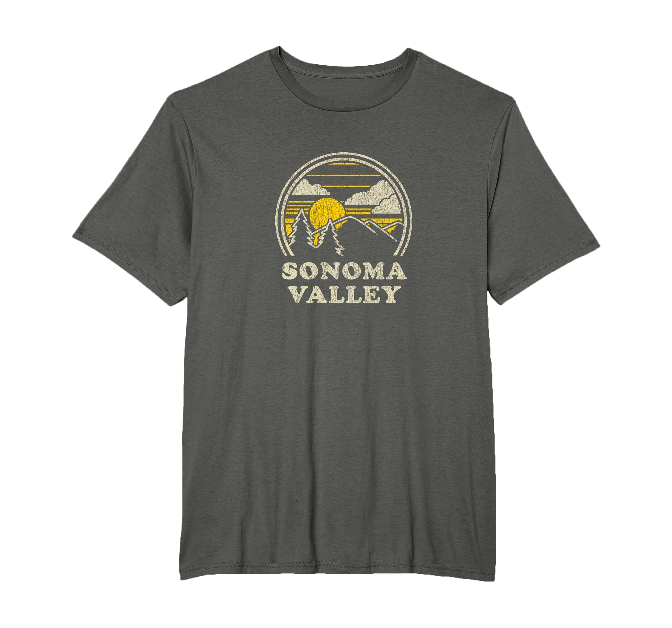 Sonoma Valley California Ca Hiking T-Shirt - Trendy Graphic for Adults - T-Shirt, Sweatshirt, Hoodie