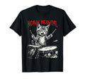Rock Drummer Cat 80S Band T-Shirt - Custom Art Print Unisex - T-Shirt, Sweatshirt, Hoodie