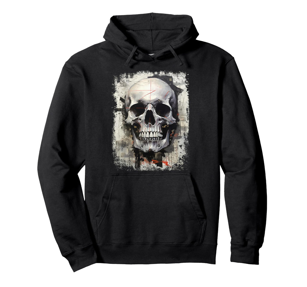 Aesthetic Streetwear Skull Hoodie - Trendy Graphic for Adults - T-Shirt, Sweatshirt, Hoodie