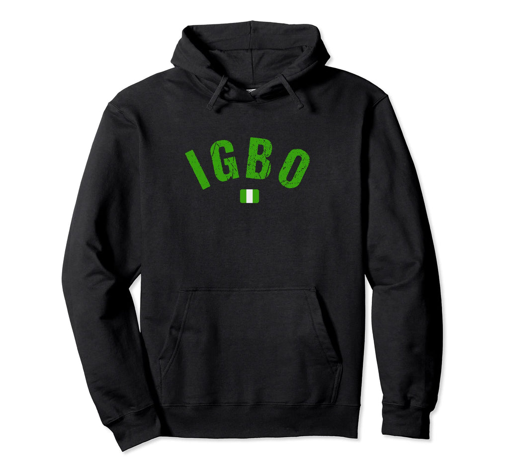 Igbo Nigerian Culture Large Distressed Hoodie - Trendy Graphic for Adults - T-Shirt, Sweatshirt, Hoodie