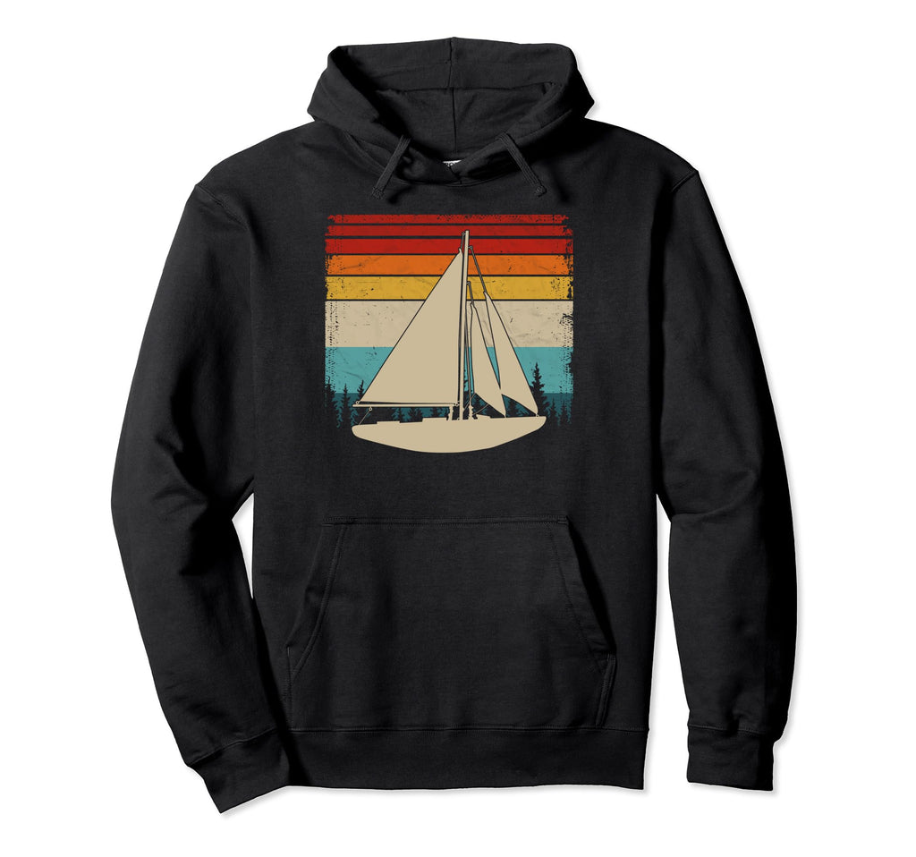 Sailing Distressed Sailing Boat Hoodie - Aesthetic Graphic Men Women - T-Shirt, Sweatshirt, Hoodie