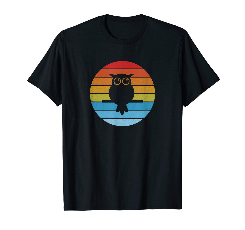 Stripes Owl Bird Silhouette T-Shirt - Trendy Graphic Men Women - T-Shirt, Sweatshirt, Hoodie