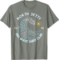 North Jetty Beach Big Wave Surf Club - Adult & Kids T-Shirts, Sweatshirts & Hoodies apparel design preview 1