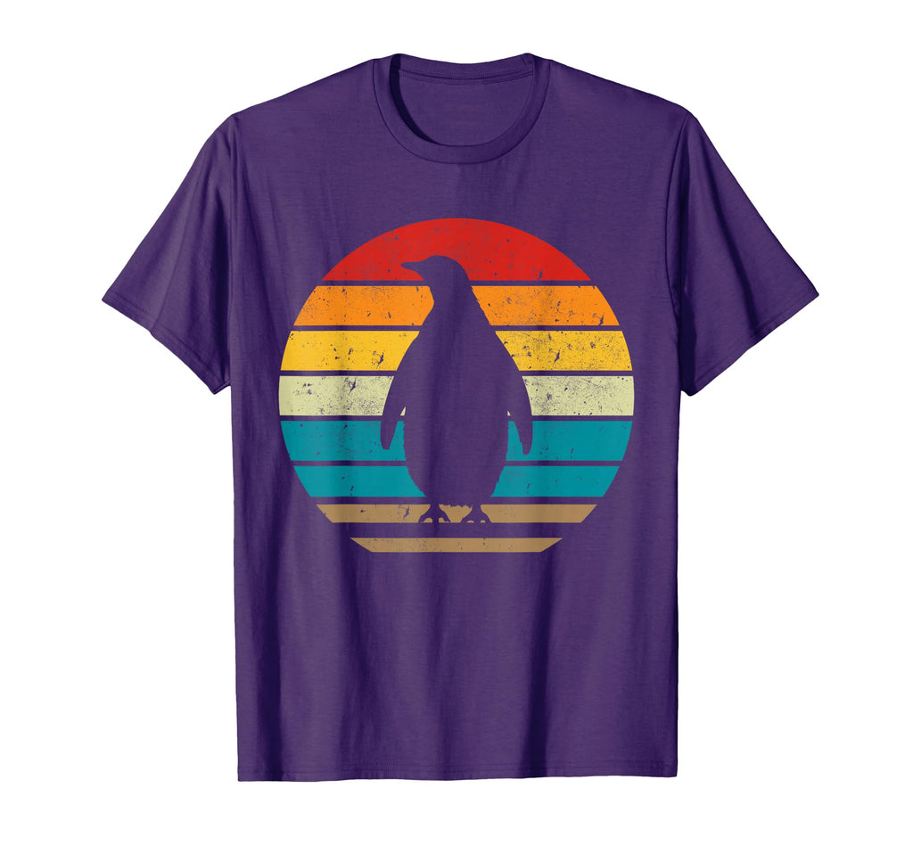 Penguins Sunset 70S 80S 90S Penguins T-Shirt - Novelty Apparel for Adults - T-Shirt, Sweatshirt, Hoodie