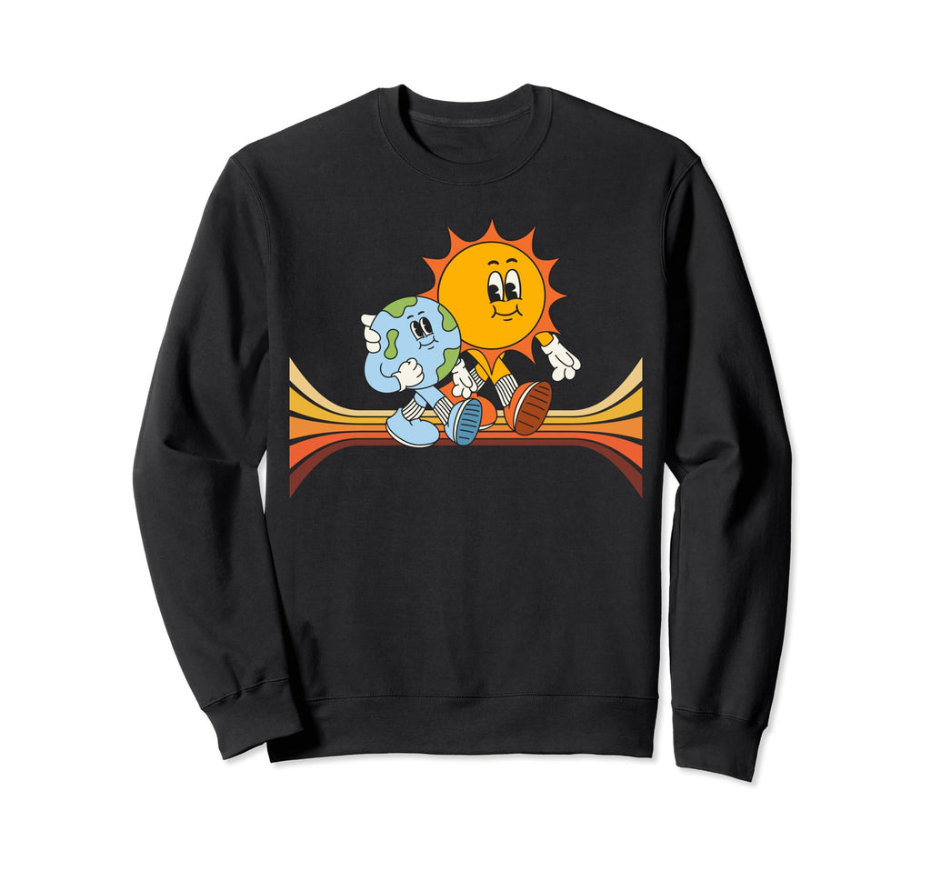Earth And Sun Sun And Earth Sweatshirt - Aesthetic Graphic for Adults - T-Shirt, Sweatshirt, Hoodie