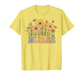 Groovy Nurse Flower Power Nursing Vibes T-Shirt - Novelty Apparel Men Women - T-Shirt, Sweatshirt, Hoodie