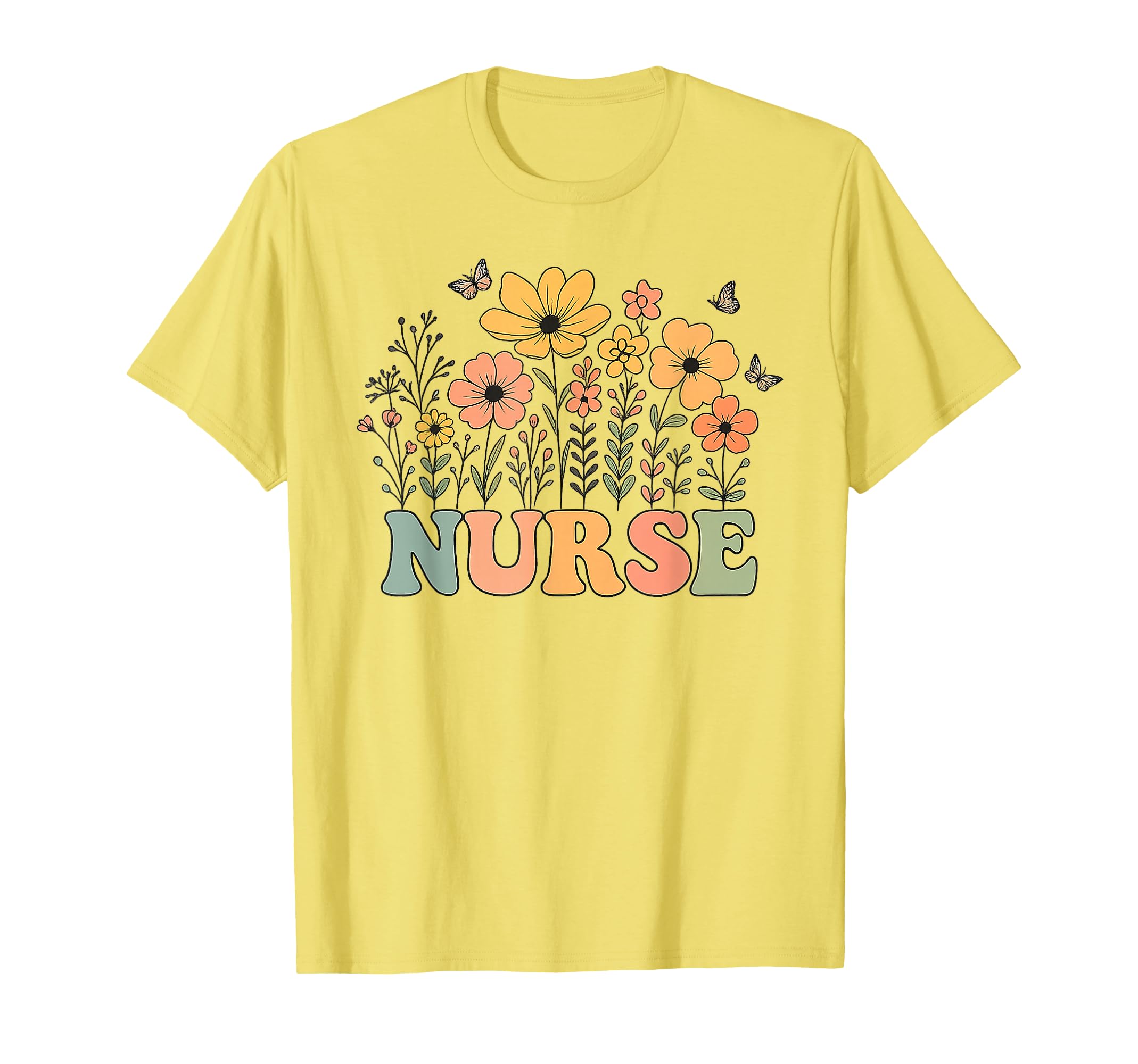 Groovy Nurse Flower Power Nursing Vibes T-Shirt - Novelty Apparel Men Women - T-Shirt, Sweatshirt, Hoodie